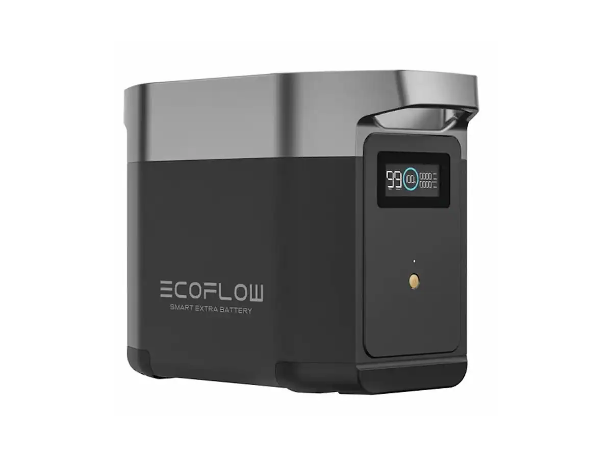 ECOFLOW Delta 2 Lithium (LiFePo) Portable Power Station - 1800W Output; 1024Wh LFP Battery; 500W Solar charger - SA socket.