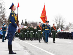 28 апреля в Вологде ограничат движение транспорта в связи с репетицией парада, посвященного Дню Победы