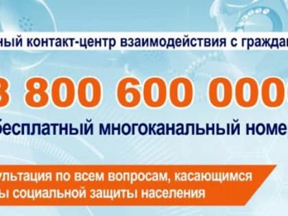 Вопросы о действующей в регионе социальной поддержке вологжане могут задать по телефону Единого контактного центра.