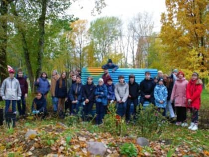 В Череповце в рамках грантового конкурса «Череповец, включайся!» преобразилась территория около лицея «АМТЭК»