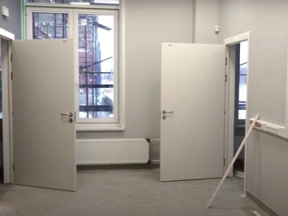 Диагностическое отделение почти готово в новой поликлинике в Бывалово в Вологде