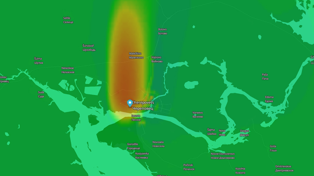 Карта загрязнения воздуха новокузнецк