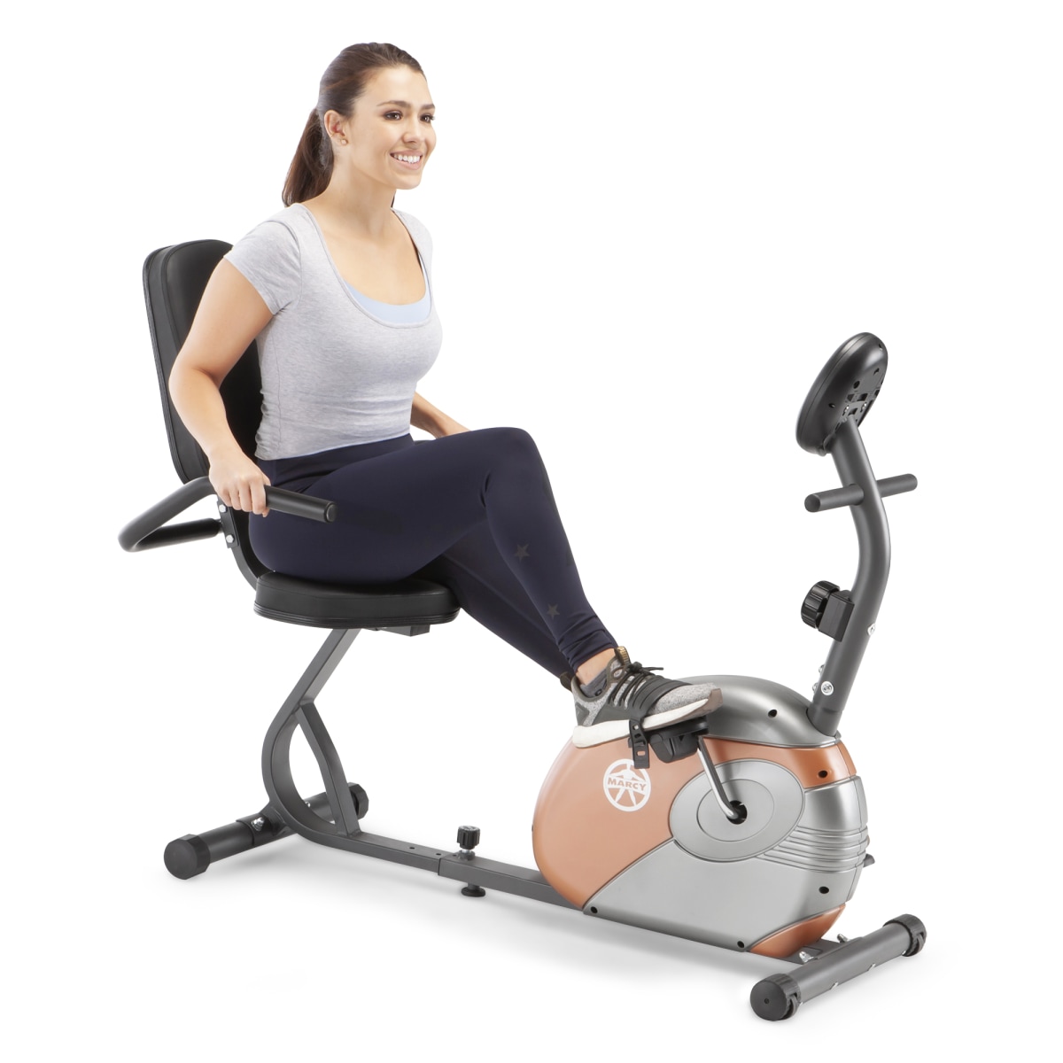Marcy ME709 Recumbent Magnetic Exercise Bike Cycling Home Gym