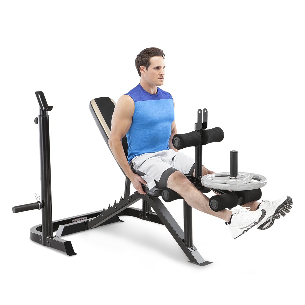 Marcy Two Piece Multipurpose Home Gym Workout Strength Weight Bench MD879 Walmart