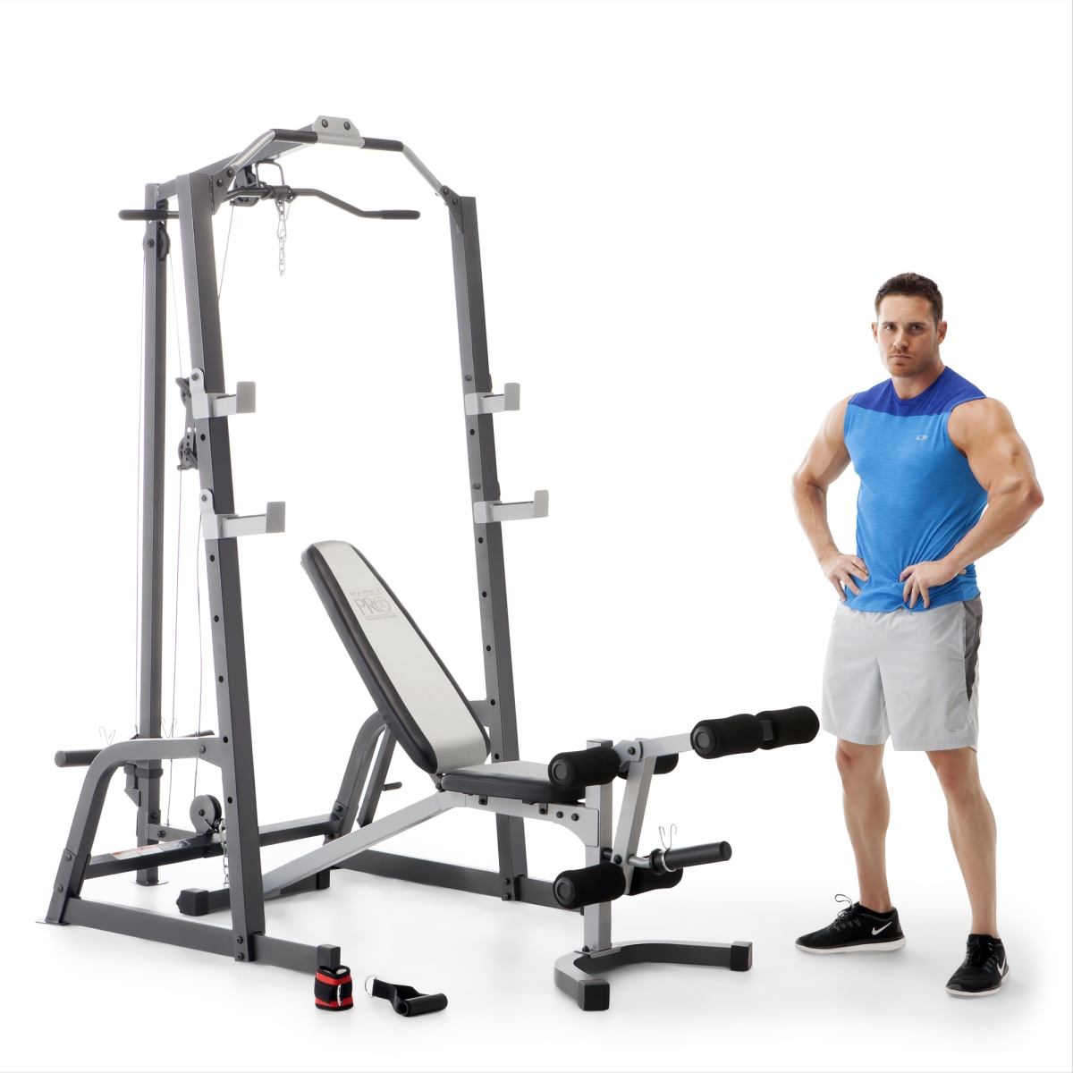 Marcy Deluxe Cage System PM-5108: Home Gym Equipment with Power