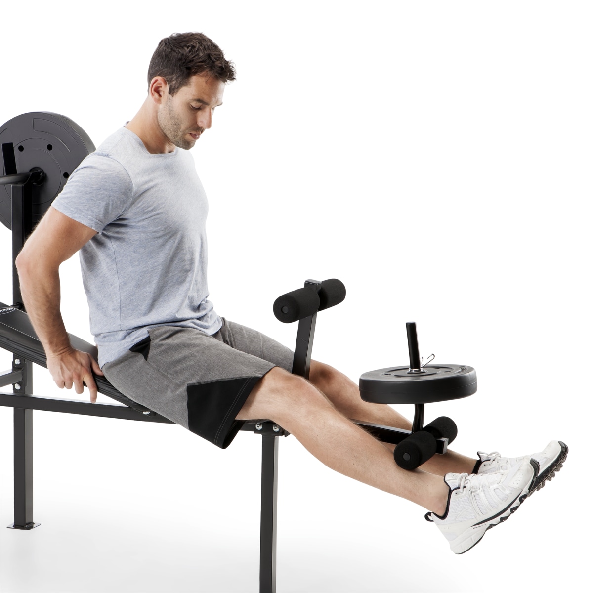 Competitor pro home gym standard adjustable weight bench with 80 pound set hotsell