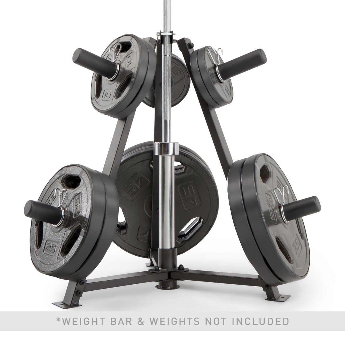 Marcy 6 Peg Olympic Weight Plate Tree and Vertical Bar Holder PT 5757