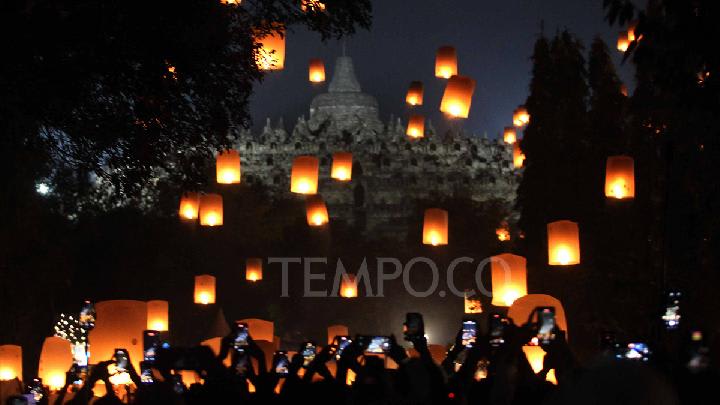 Penjualan Tiket Pelepasan Lampion Candi Borobudur Dibuka