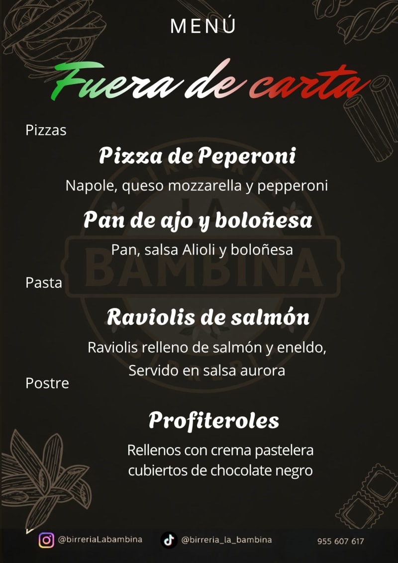 Nuestros fuera de carta