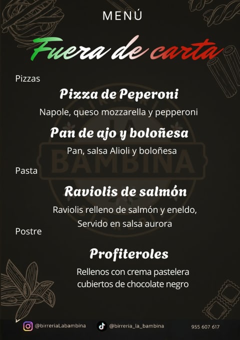 Nuestros fuera de carta