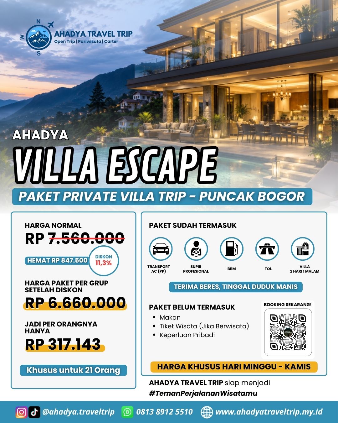VILLA ESCAPE PUNCAK (2D1N)
