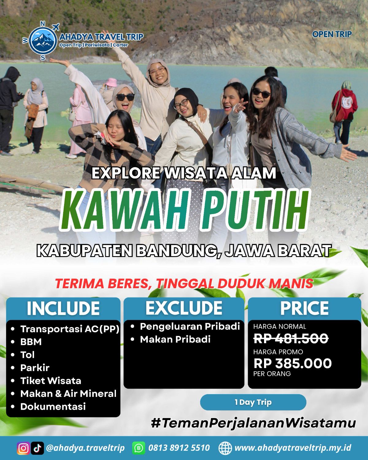 OPEN TRIP KAWAH PUTIH (1 DAY)