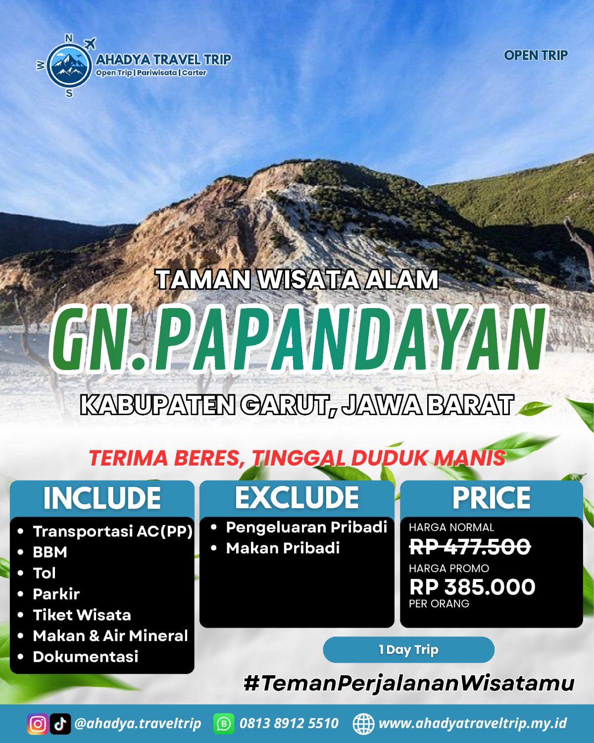 OPEN TRIP GN PAPANDAYAN (1 DAY)