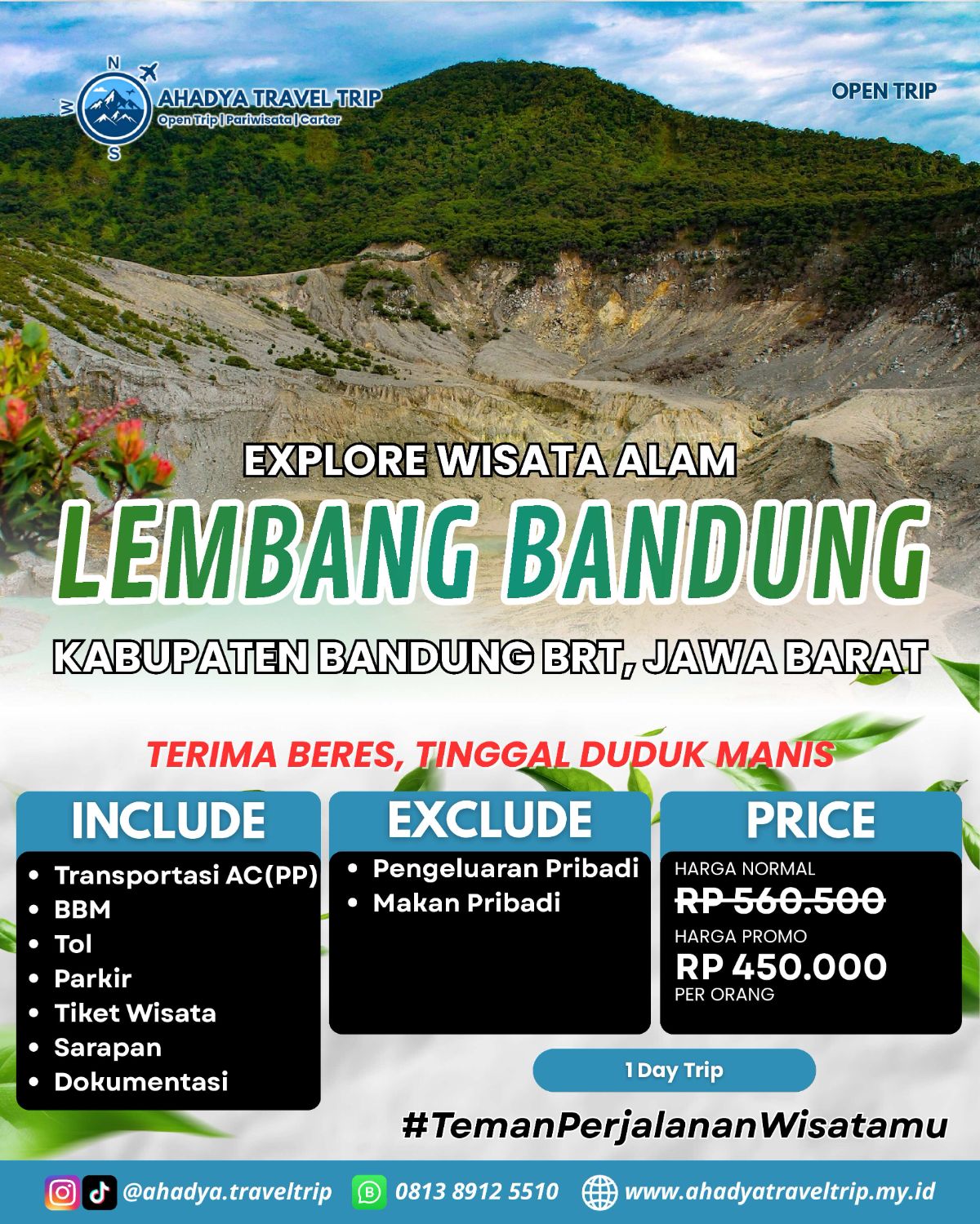 OPEN TRIP LEMBANG BANDUNG (1 DAY)