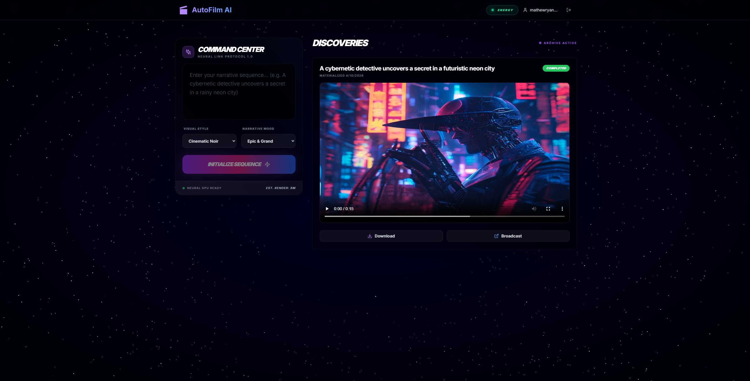 Auto Film AI screenshot 2
