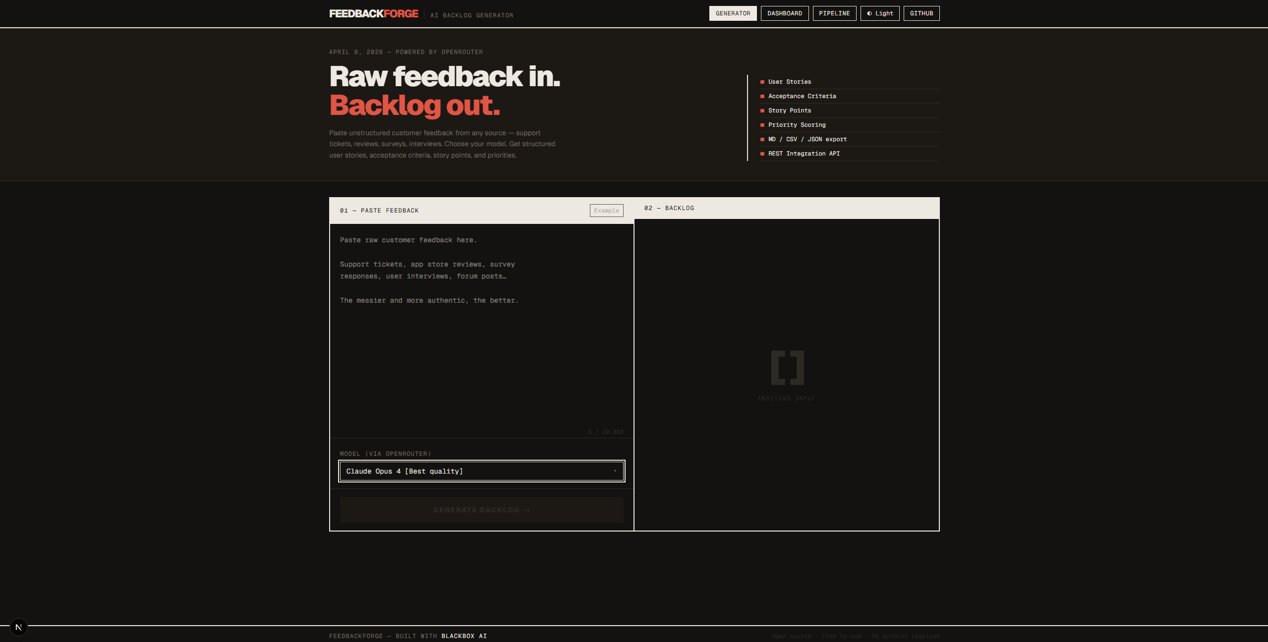 Product Backlog Generator screenshot 3