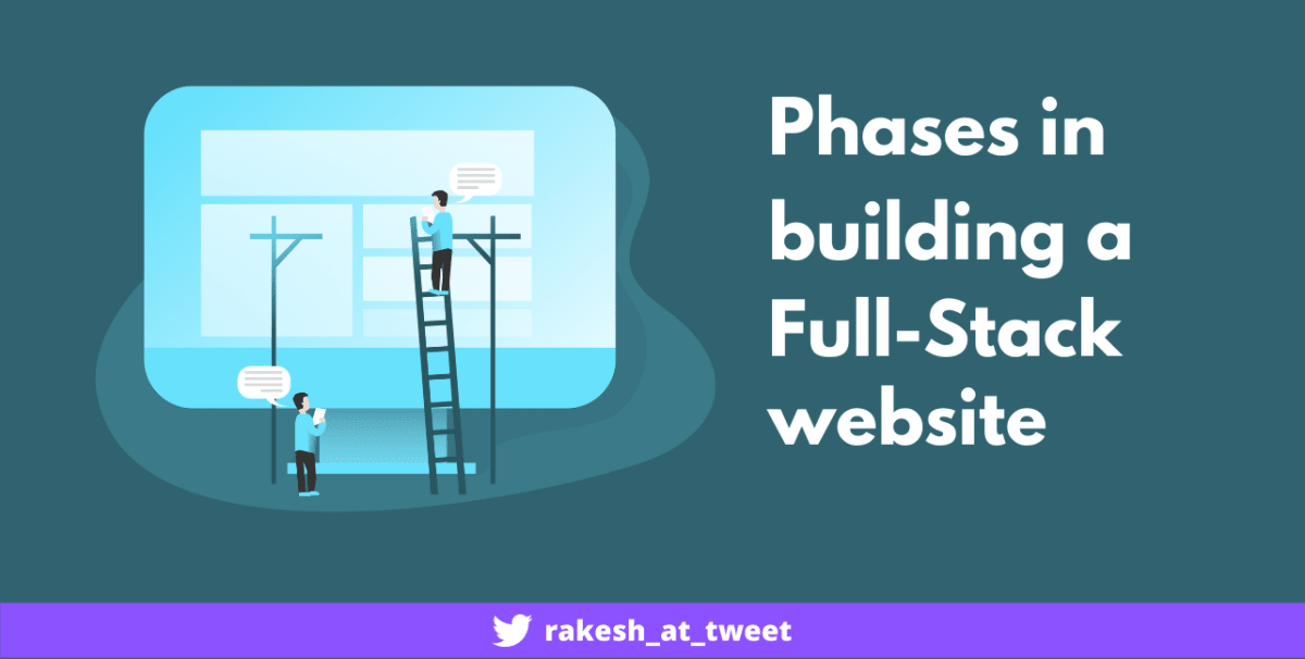 The flow of building a full-stack web application 