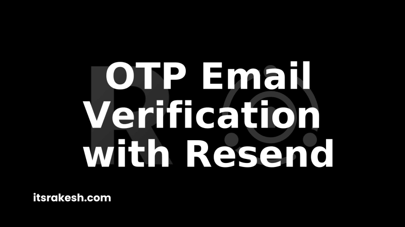 Email Verification System in Next.js and tRPC with Resend