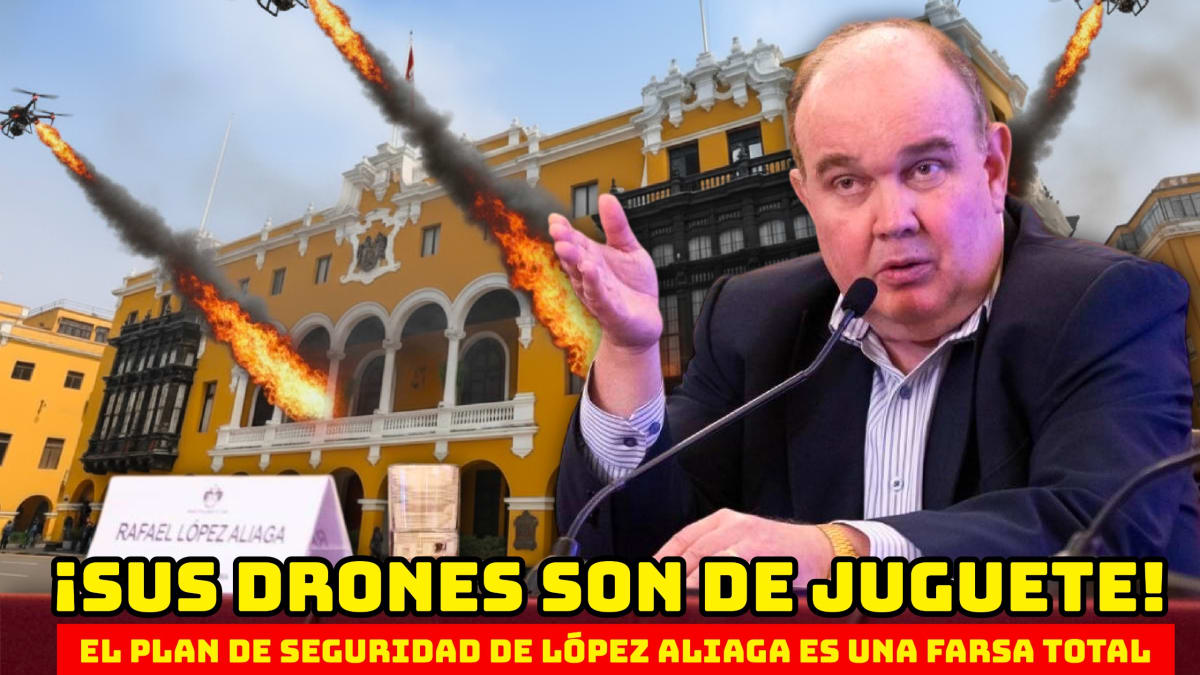 ¡Quiere matar choros con drones de lego! El plan de seguridad de López Aliaga es una farsa total