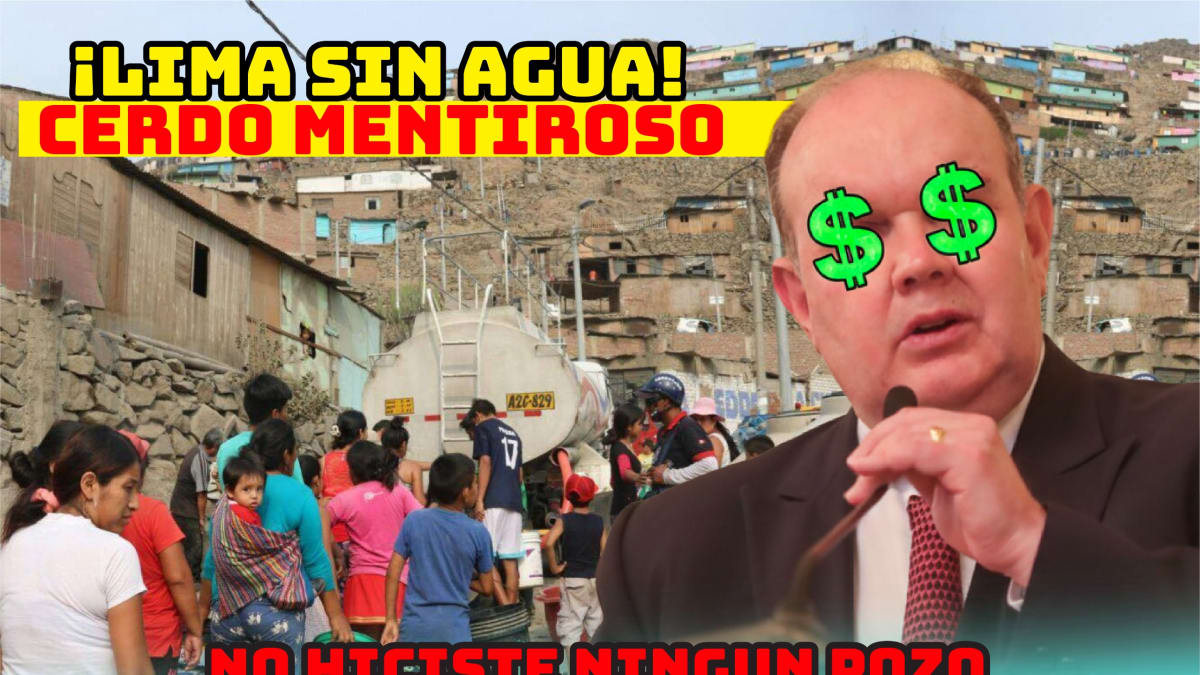POZOS FANTASMA Y PROMESAS ROTAS: La Gran Estafa de López Aliaga!!!