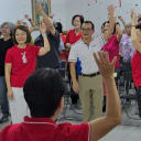 SWA Laughter Yoga Wellness Club launch celebration with Mr Seah Kian Peng