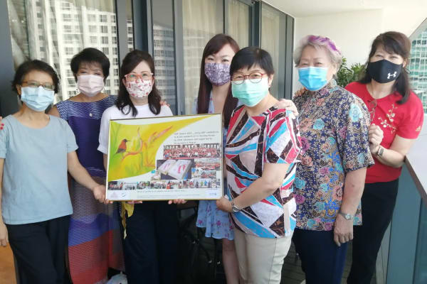 Painting presented to SWA in appreciation of NDP Cheers 2021 support