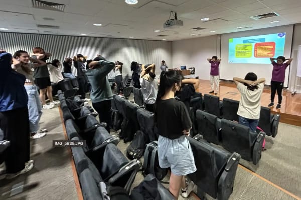 Laughter Yoga session at Republic Polytechnic