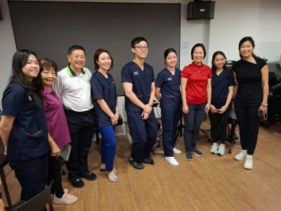 VisionCare volunteers with community partners