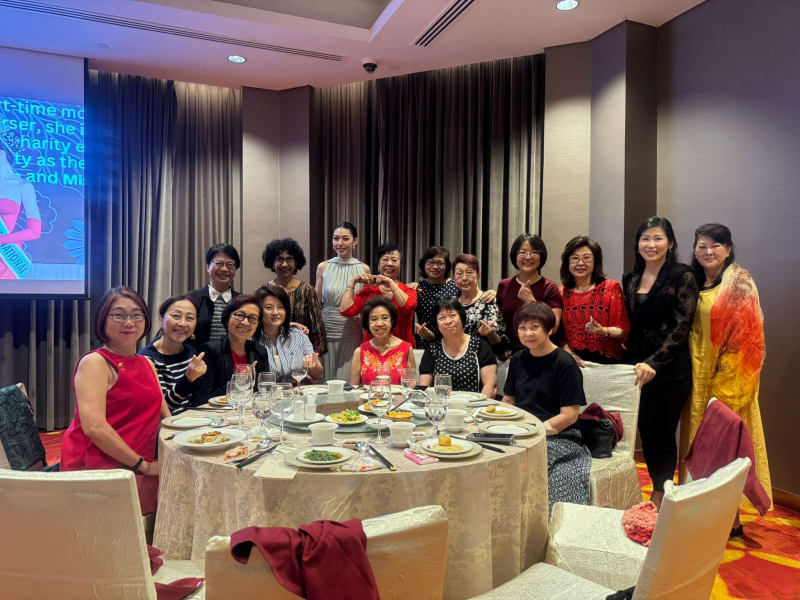 SWA Laughter Yoga volunteers and Executive Committee members at Appreciation Dinner 2025