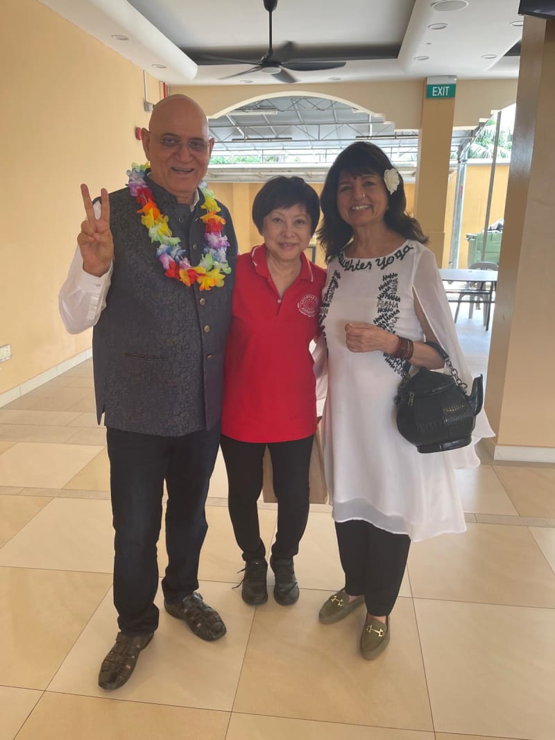 Laughter Yoga session with 280 seniors