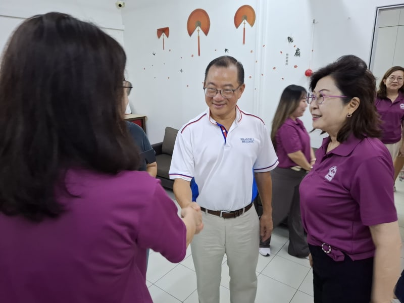 Mr Seah Kian Peng, Speaker of Parliament, at the SWA Eye Screening event