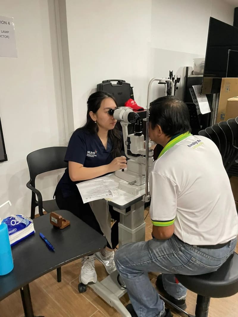 Community members participating