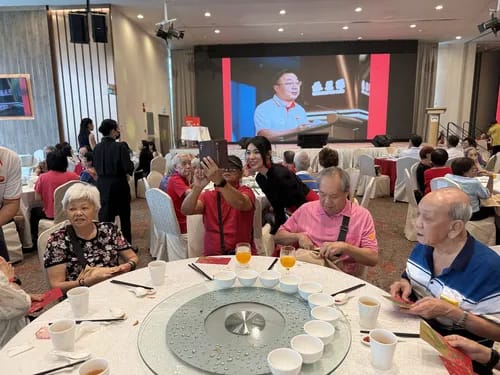 Ms Roxanne Zhang at the Lunar New Year celebration