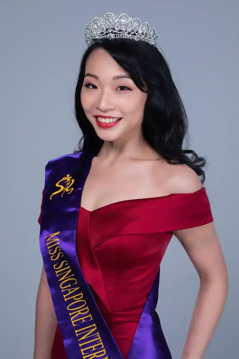 Miss Singapore International pageant evening gown competition