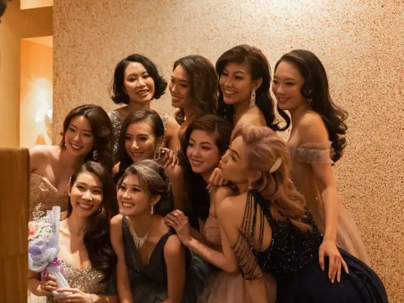 Miss Singapore Pageant International past winners and contestants group photo