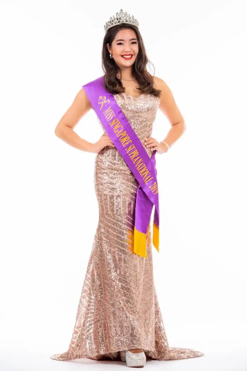 Miss Singapore Supranational cultural costume showcase representing Singapore