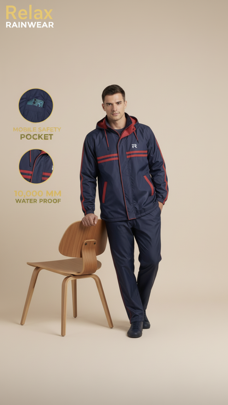 Relax mens Men's - EliteShield Set raincoat — buy online India — Image 5