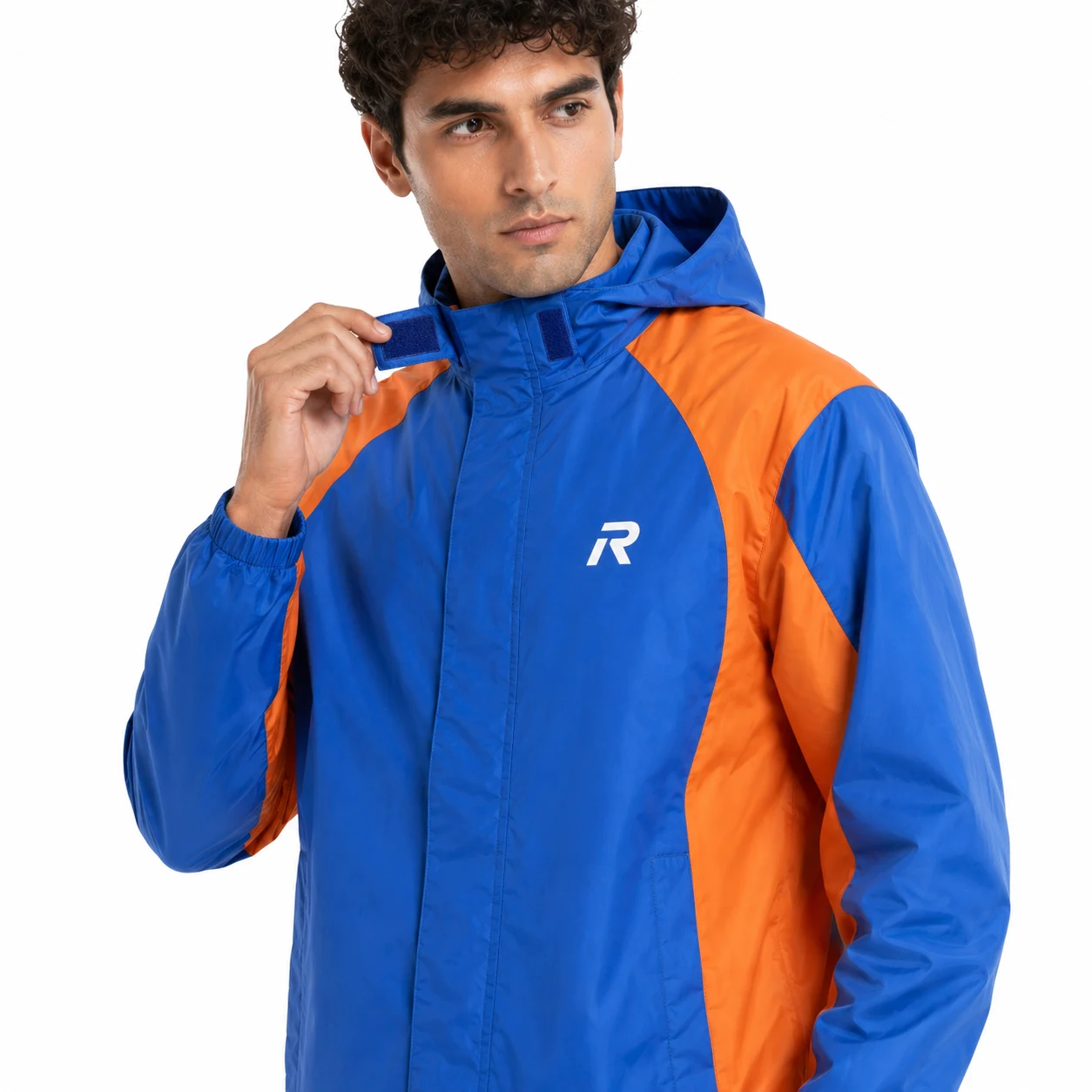 Relax mens Pro Biker - Blue blue raincoat — detail view
