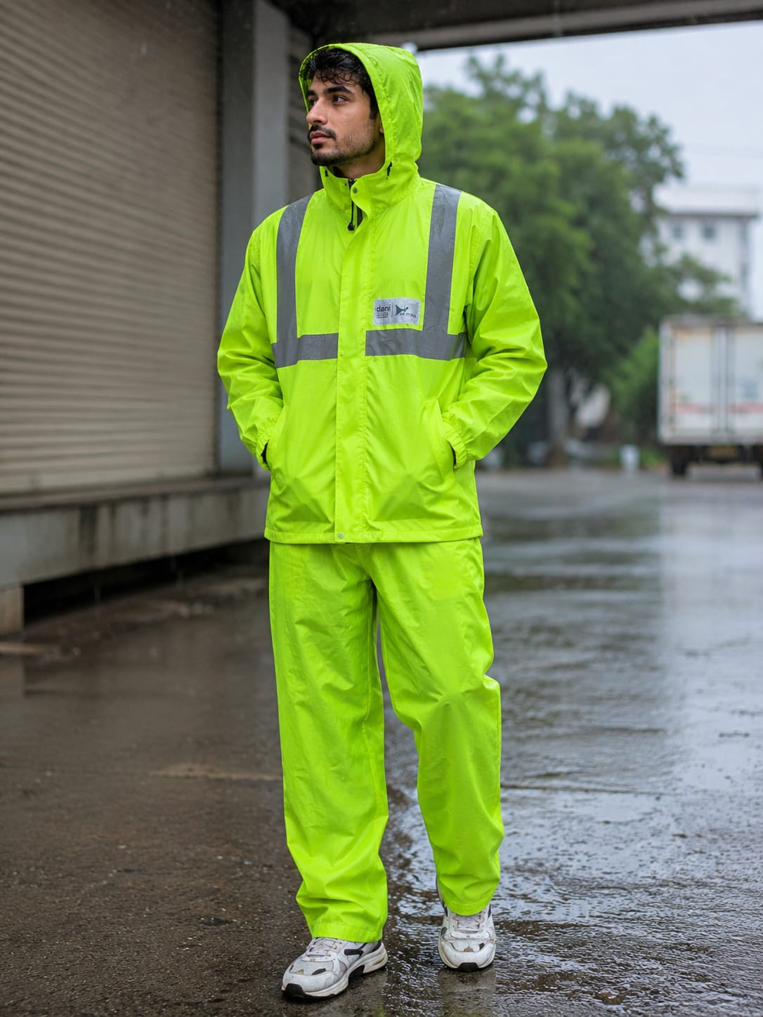 High Visibility Safety Jacket - Green - Relax Rainwear