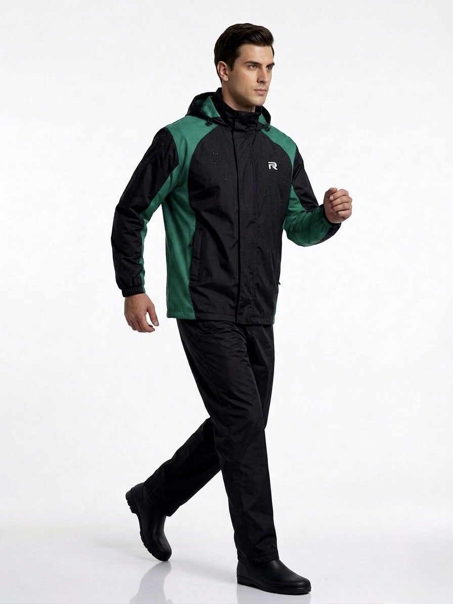 Pro Biker Rain Suit - Green – 100% waterproof view