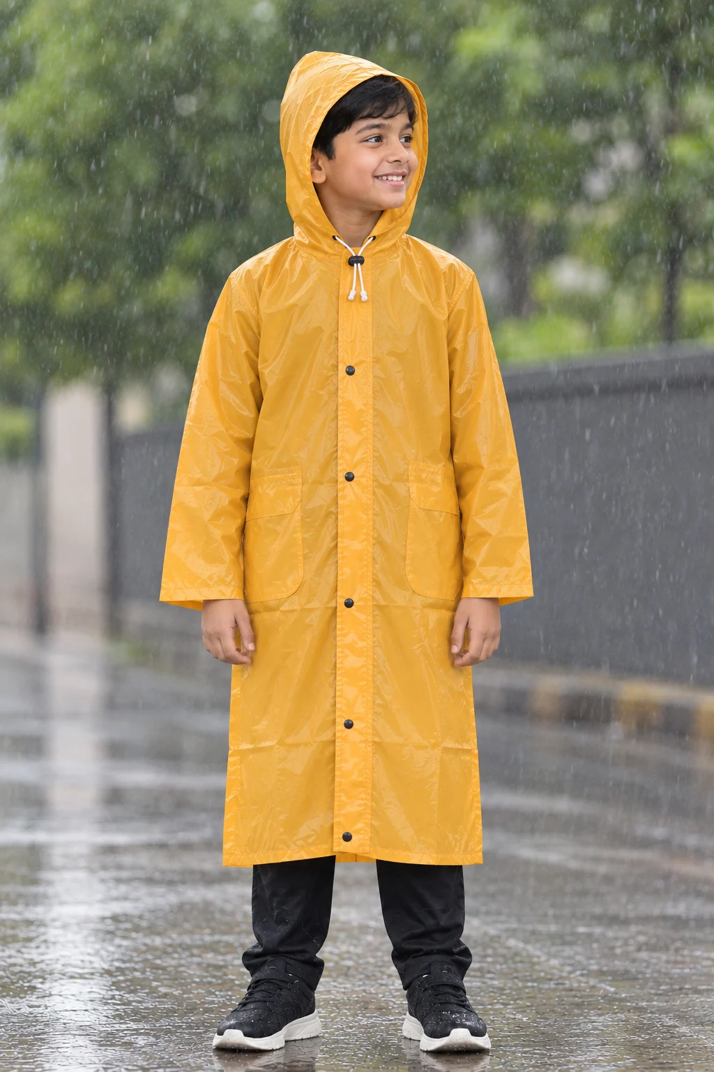 Kids Solid Raincoat