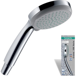 Croma 100 Pommeau de Douche économie d'eau, Douchette à main Vario EcoSmart 9l/min, chromé, 28537000