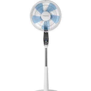 Rowenta Turbo Silence Extreme Ventilateur sur pied 40 cm, Puissant, Flux d’air 72 m3/min, Silencieux, Oscillation automatique, Orientation réglable, Grille ultra-sécurisée VU5640F2