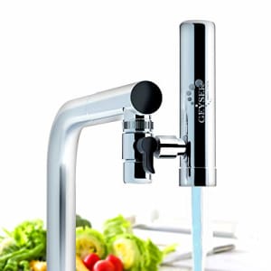 GEYSER EURO - Filtre à eau pour robinet de cuisine, purificateur d'eau avec matériau ultra-absorbant, filtre de robinet à montage longue durée avec commutateur, système de purification de l'eau