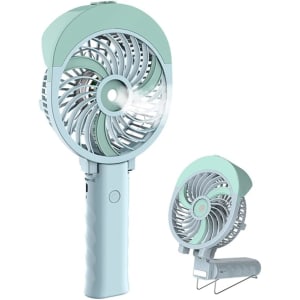 Ventilateur Brumisateur Main Ventilateur d’Atomisation Ventilateur de Poche mini Portatif Ventilateur Pliable USB Rechargeable Refroidisseur Portable pour Voyage/Camping/extérieur