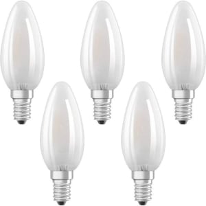 Ampoule, Verre, E14, 4 W, Blanc Lot de 5