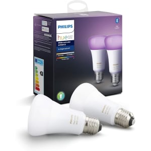 Ampoules LED Connectées Blanc (White) Ambiance E27 Compatible Bluetooth, Fonctionne avec Alexa Pack de 2