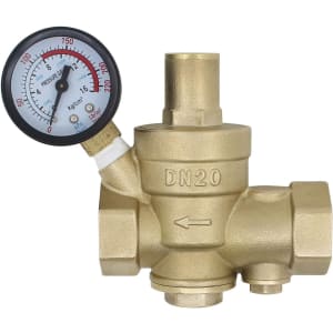 Regulateur de pression eau avec filtre remplaçable 1/2 3/4 1 1-1/4 1-1/2 2 pouce - reducteur de pression d'eau avec manomètre (DN50-2 pouce)
