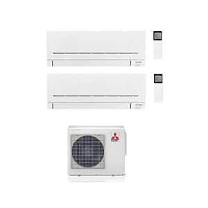 Climatiseur Mitsubishi Electric Dual Split mod. MXZ-2F42VF + MSZ-AP25VG + MSZ-AP35VG 9000 + 12000 BTU Classe A+++/A++