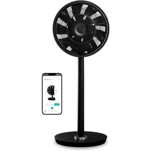 Whisper Flex - Ventilateur silencieux sur pied - Ventilateur sur pied avec télécommande - Minuterie incluse 26 vitesses - Ventilateur SANS batterie - Ideal pour chambre ou maison (Noir)